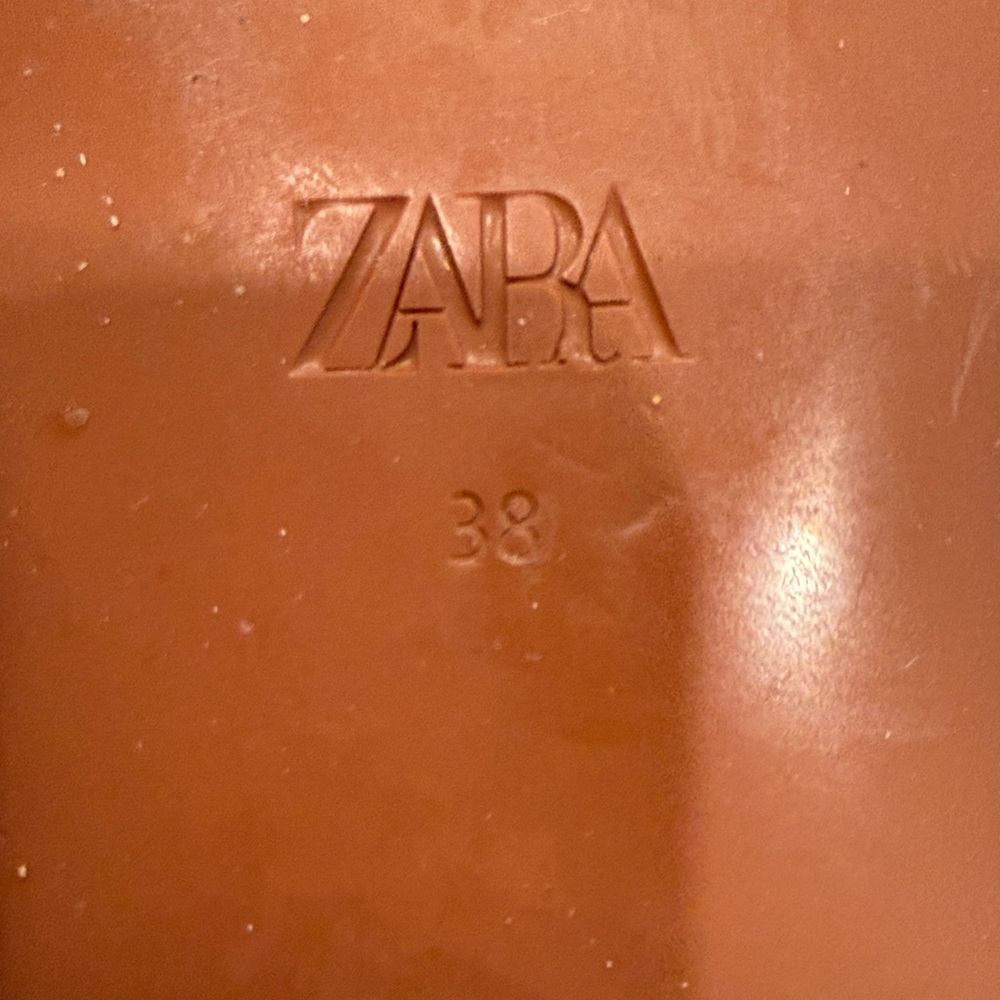 Zara Women's Brown Slide Sandals - Picture 2 of 3